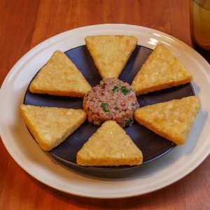 Bem Brasil Hash Brown with tartare steak