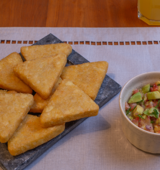 Hashbrown Bem Brasil con guacamole