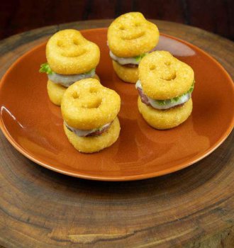 Mini-hambúrguer de Batatas Carinhas Bem Brasil