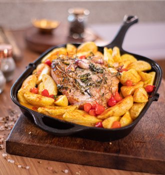 Batata com Carne Assada