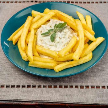 Batata Tradicional Bem Brasil com fricass de frango