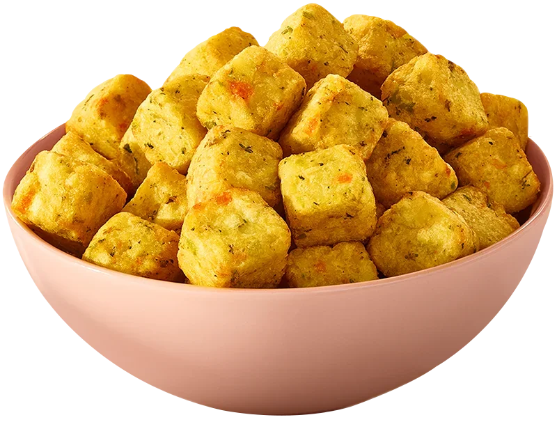 Dadinho de Batata com Vegetais
