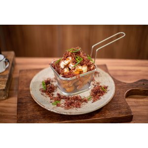 Anel de Cebola e Carne Seca