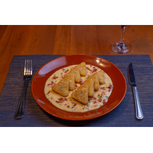 Mini Hashbrown Bem Brasil a la carbonara