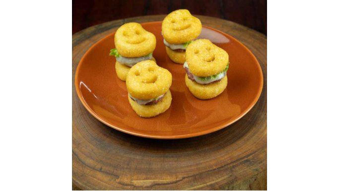 Mini-hambrguer de Batatas Carinhas Bem Brasil