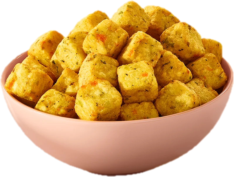 Dadinho de Batata com Vegetais