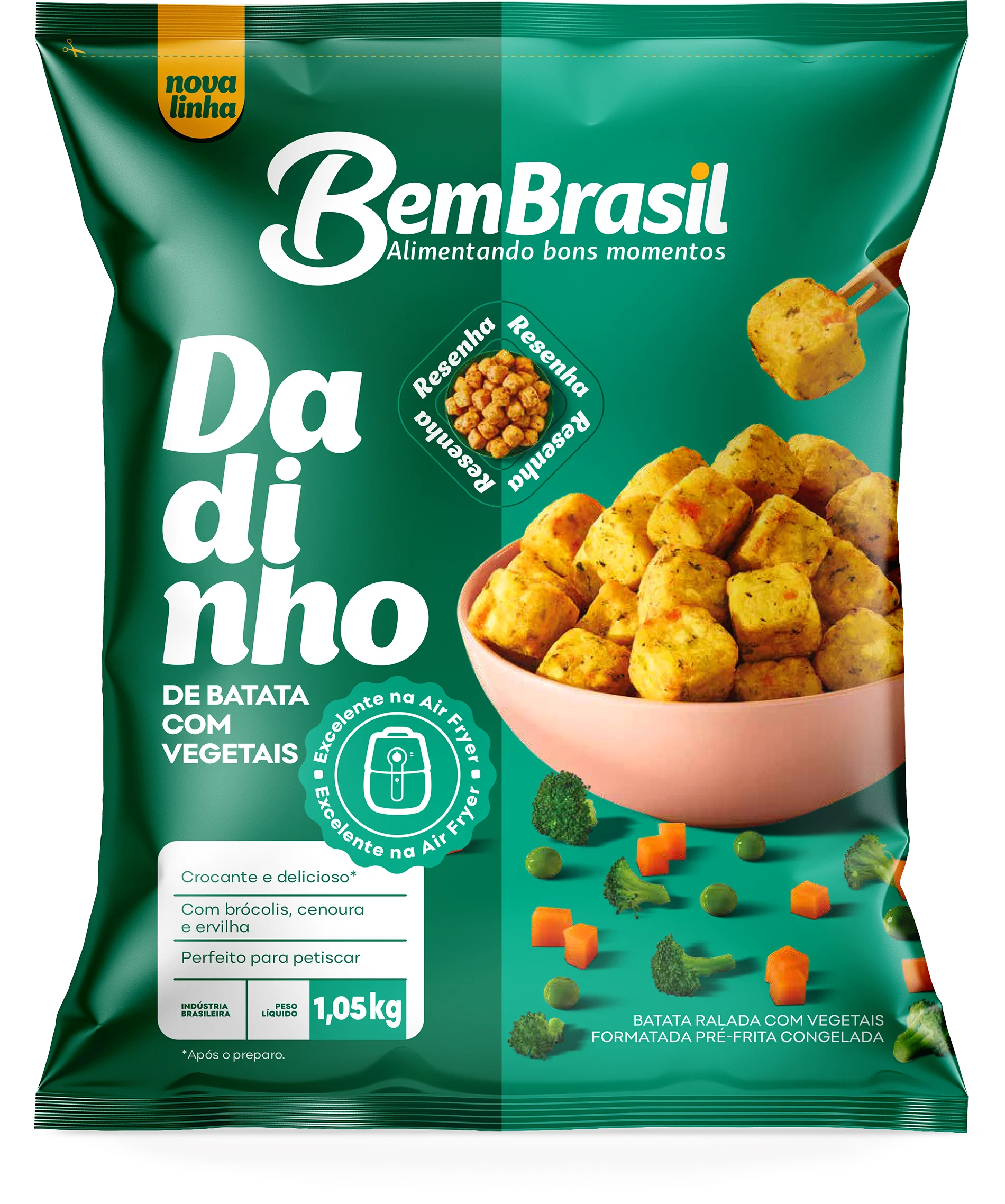 Embalagens - Dadinho de Batata com Vegetais