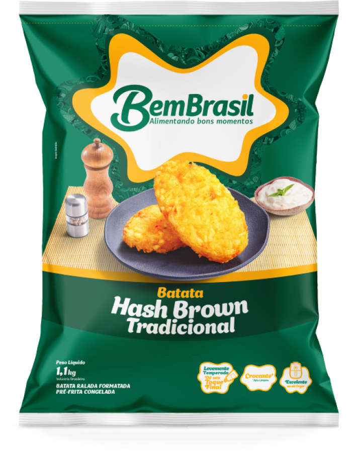 Embalagens - Tortitas de papa Hashbrown tradicionales