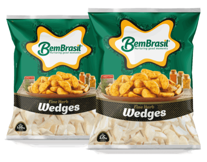 Embalagens - Crispy Potato Wedges with Fines Herbes 